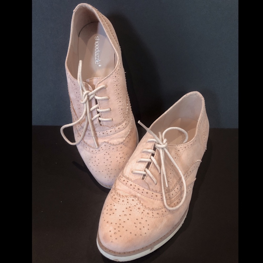 Pink Oxfords Shoedazzle